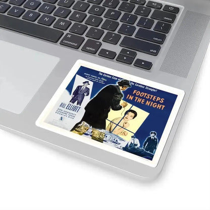 Footsteps in the Night 1957 Movie Poster - STICKER Vinyl Kiss-Cut Decal - The Sticker Space