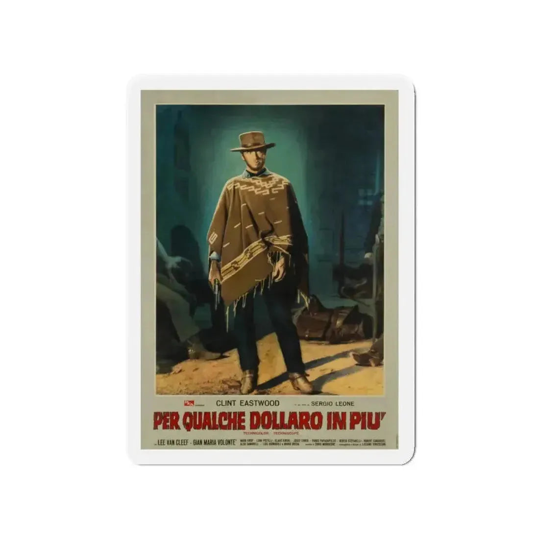 FOR A FEW DOLLARS MORE 1965 Movie Poster - Refrigerator Magnet - The Sticker Space