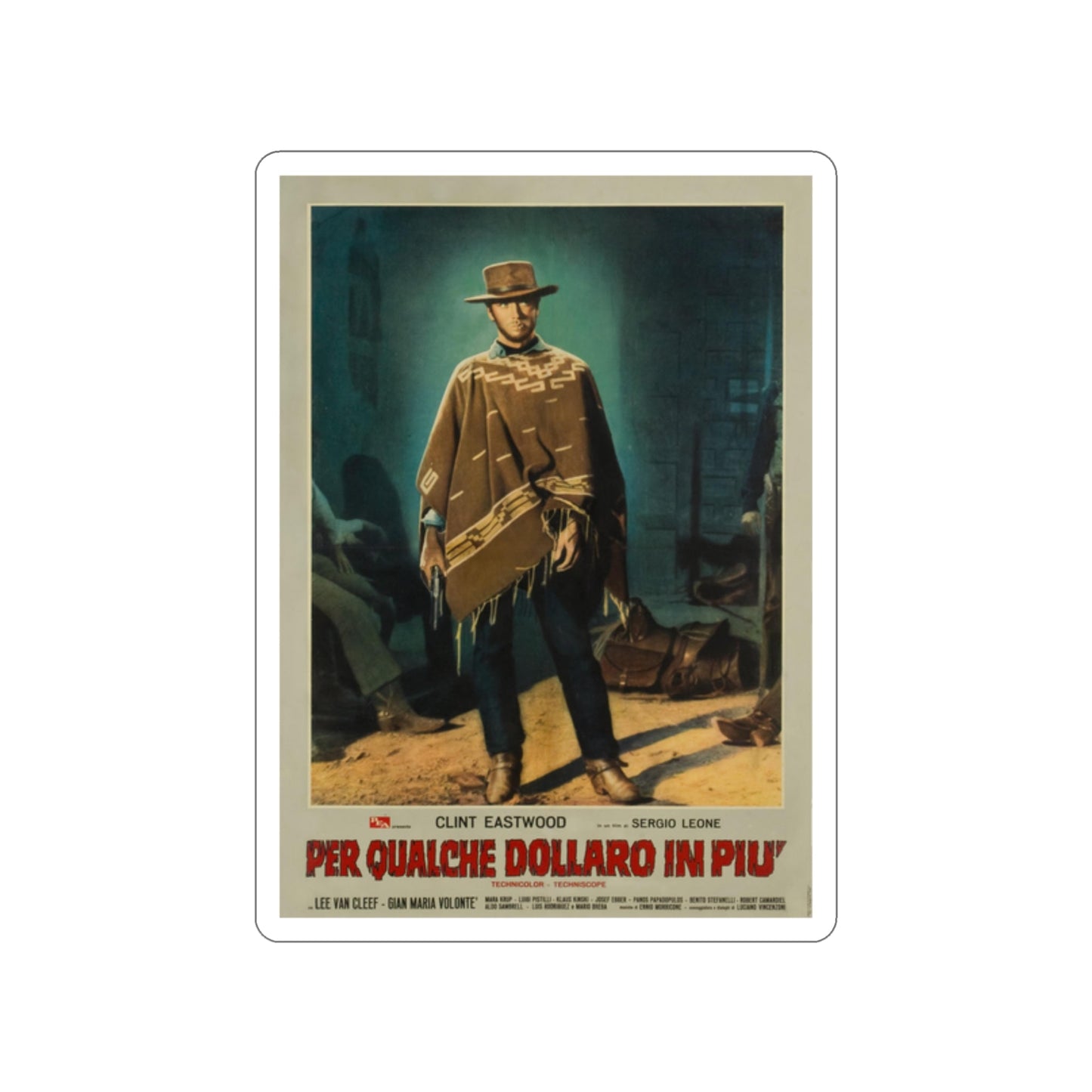 FOR A FEW DOLLARS MORE 1965 Movie Poster STICKER Vinyl Die-Cut Decal-2 Inch-The Sticker Space