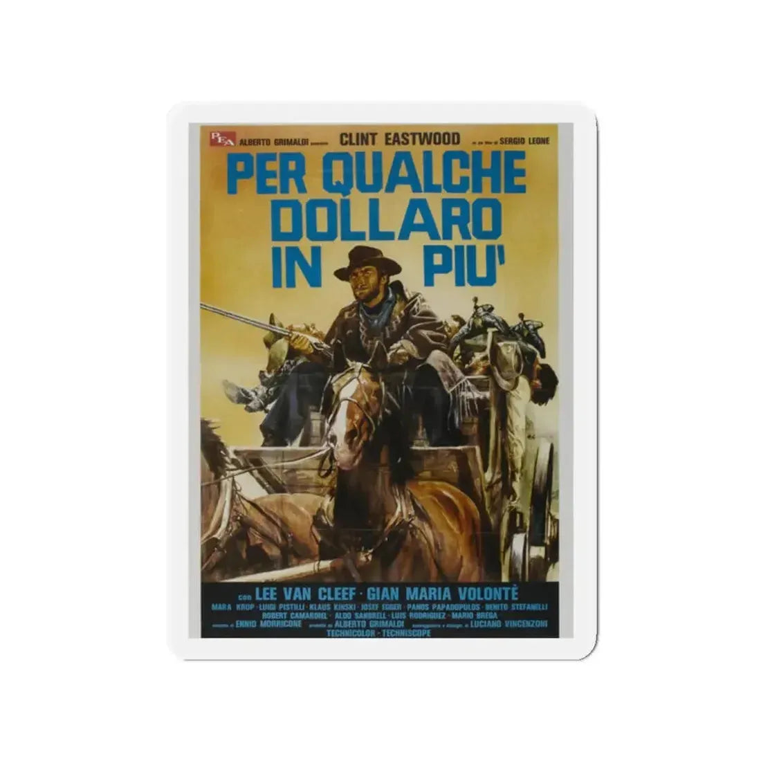 FOR A FEW DOLLARS MORE (2) 1965 Movie Poster - Refrigerator Magnet 2 Inch - The Sticker Space