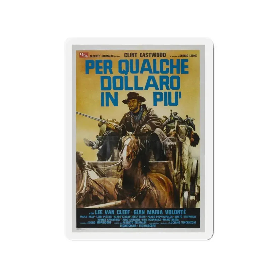 FOR A FEW DOLLARS MORE (2) 1965 Movie Poster - Refrigerator Magnet 3 Inch - The Sticker Space