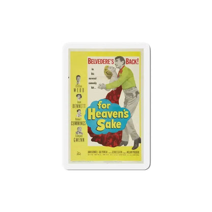 For Heavens Sake 1950 Movie Poster Refrigerator Magnet 6 Inch - The Sticker Space
