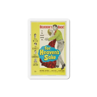 For Heavens Sake 1950 Movie Poster Refrigerator Magnet - The Sticker Space