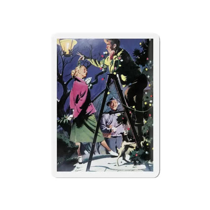 For Karen, Woman's Day, December 1950 (Magazine Illustration) Refrigerator Magnet 4 Inch Die-Cut - The Sticker Space