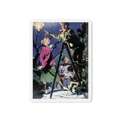 For Karen, Woman's Day, December 1950 (Magazine Illustration) Refrigerator Magnet - The Sticker Space