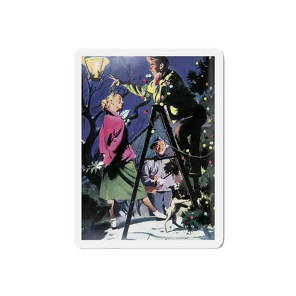 For Karen, Woman's Day, December 1950 (Magazine Illustration) Refrigerator Magnet - The Sticker Space