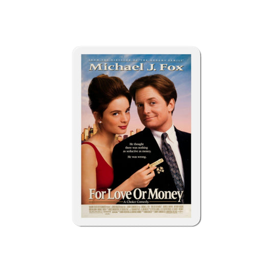 For Love or Money 1993 Movie Poster Die-Cut Magnet-2" x 2"-The Sticker Space