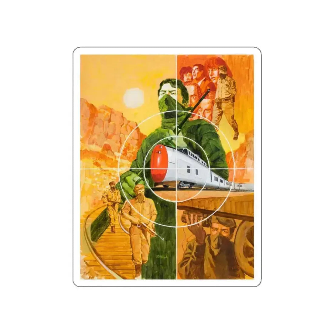 For Men Only, Men's magazine story illustration (Magazine Illustration) STICKER Vinyl Die-Cut Decal - The Sticker Space