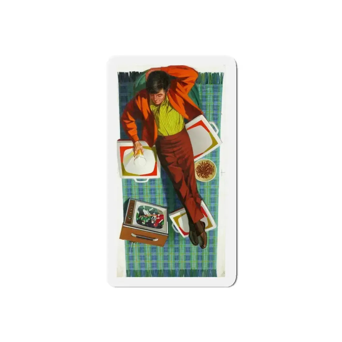 For Schmidt's Beer of Philadelphia (Magazine Illustration) Refrigerator Magnet 5 Inch Die-Cut - The Sticker Space