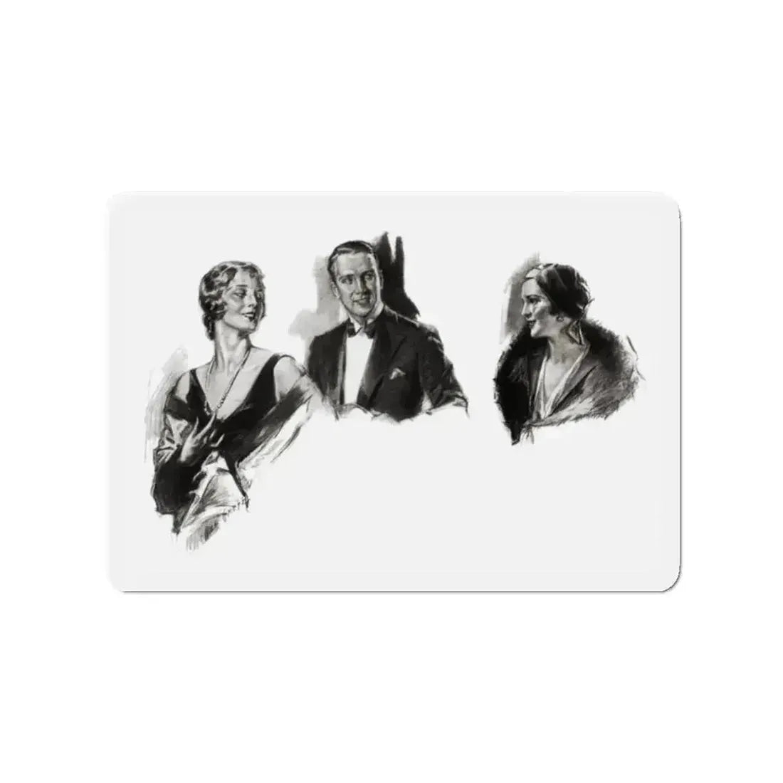 For The Love of Mike (1), Cosmopolitan, October 1930 (Magazine Illustration) Refrigerator Magnet - The Sticker Space