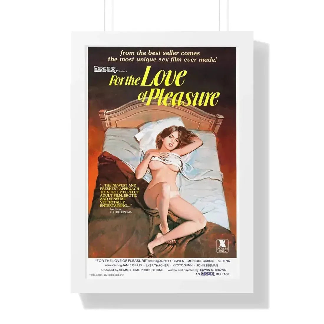 FOR THE LOVE OF PLEASURE 1979 - Framed Movie Poster - The Sticker Space