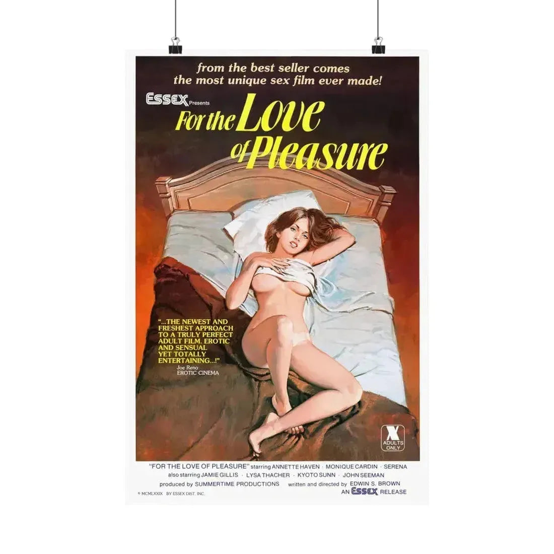 FOR THE LOVE OF PLEASURE 1979 - Paper Movie Poster 16″ x 24″ Matte - The Sticker Space