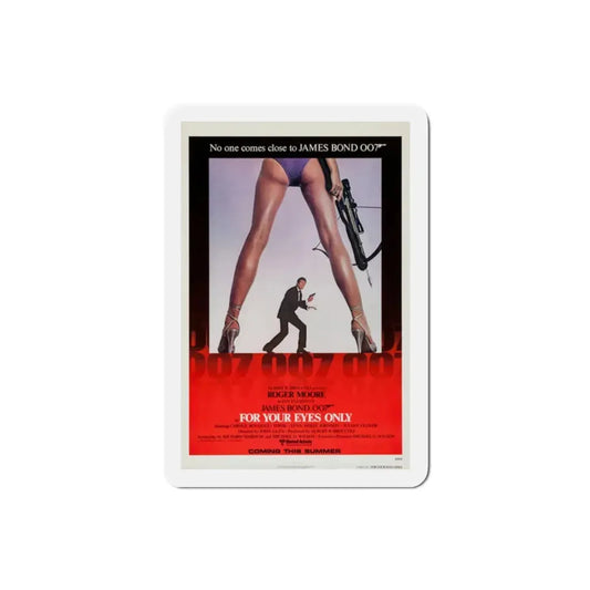 For Your Eyes Only 1981 Movie Poster Refrigerator Magnet 2 Inch - The Sticker Space