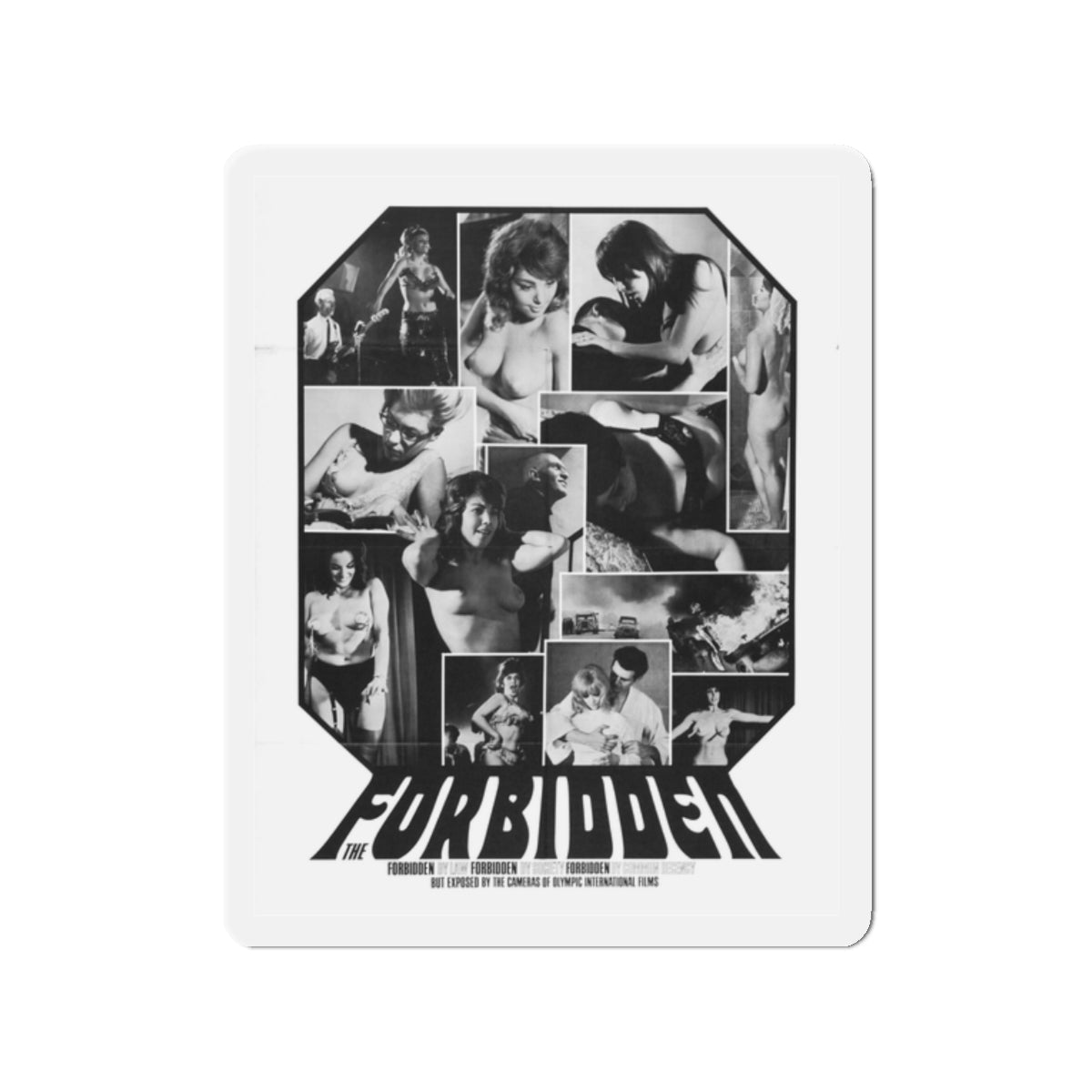 FORBIDDEN 1984 Movie Poster - Die-Cut Magnet-2" x 2"-The Sticker Space