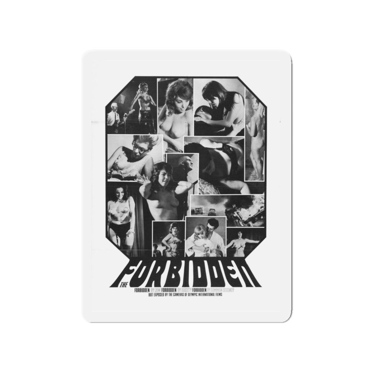 FORBIDDEN 1984 Movie Poster - Die-Cut Magnet-3" x 3"-The Sticker Space