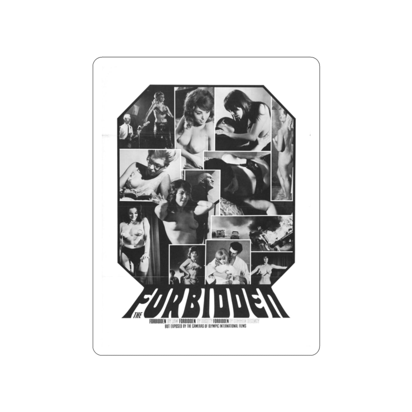 FORBIDDEN 1984 Movie Poster STICKER Vinyl Die-Cut Decal-2 Inch-The Sticker Space