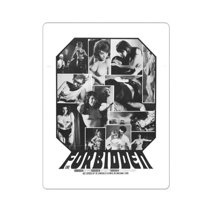 FORBIDDEN 1984 Movie Poster - STICKER Vinyl Kiss-Cut Decal 6 Inch White - The Sticker Space