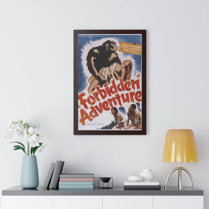 FORBIDDEN ADVENTURE (GORILLA WOMAN) 1937 - Framed Movie Poster-The Sticker Space