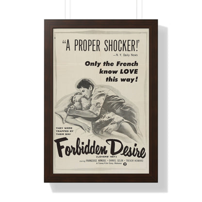 FORBIDDEN DESIRE 1955 - Framed Movie Poster-16″ x 24″-The Sticker Space