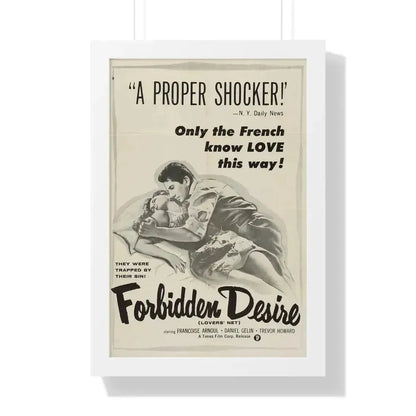 FORBIDDEN DESIRE 1955 - Framed Movie Poster 16″ x 24″ White - The Sticker Space