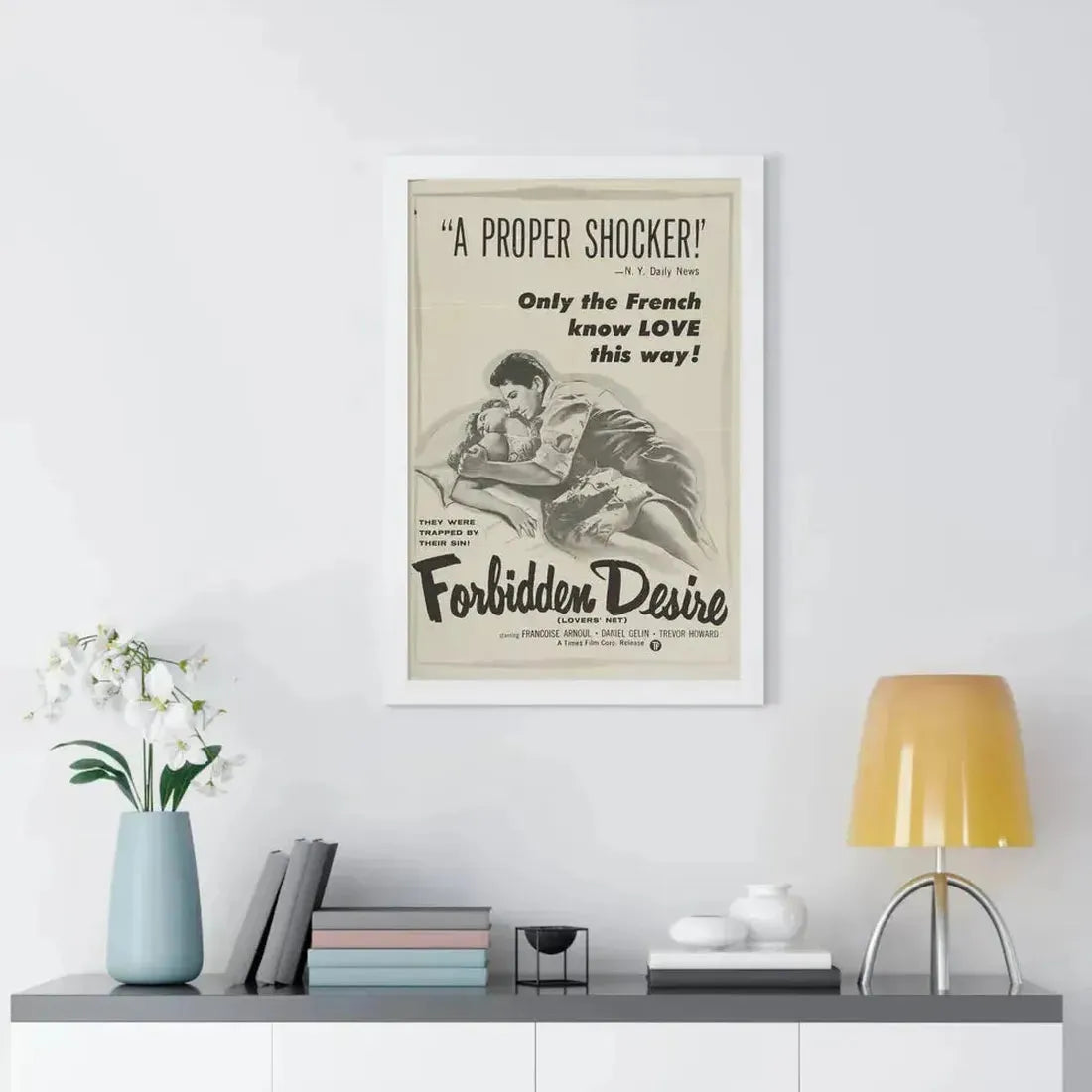 FORBIDDEN DESIRE 1955 - Framed Movie Poster - The Sticker Space