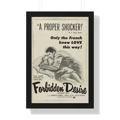 FORBIDDEN DESIRE 1955 - Framed Movie Poster - The Sticker Space
