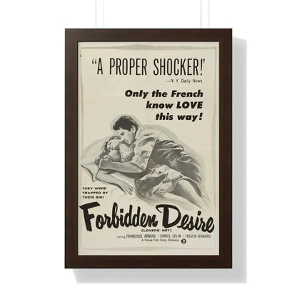 FORBIDDEN DESIRE 1955 - Framed Movie Poster - The Sticker Space