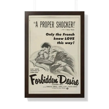 FORBIDDEN DESIRE 1955 - Framed Movie Poster - The Sticker Space