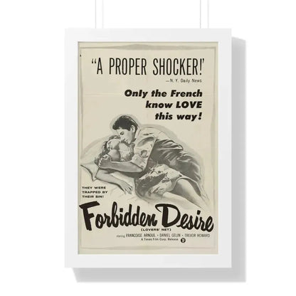 FORBIDDEN DESIRE 1955 - Framed Movie Poster - The Sticker Space