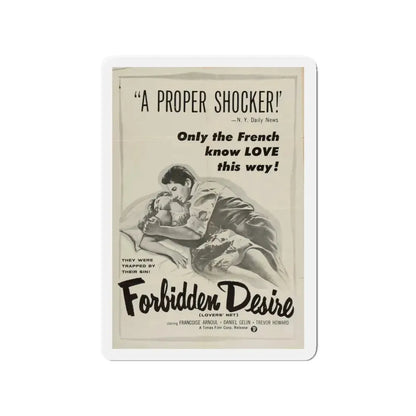 FORBIDDEN DESIRE 1955 Movie Poster - Refrigerator Magnet 3 Inch - The Sticker Space