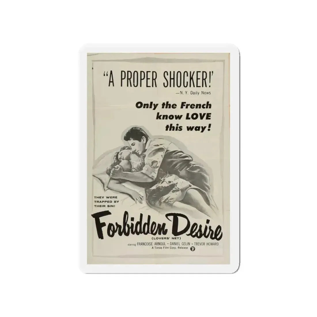 FORBIDDEN DESIRE 1955 Movie Poster - Refrigerator Magnet 4 Inch - The Sticker Space