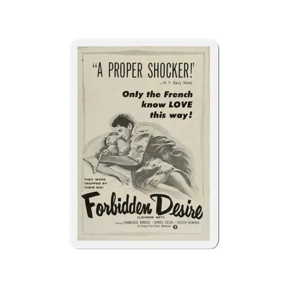 FORBIDDEN DESIRE 1955 Movie Poster - Refrigerator Magnet - The Sticker Space