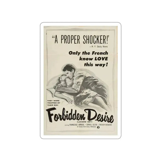 FORBIDDEN DESIRE 1955 Movie Poster STICKER Vinyl Die-Cut Decal 2 Inch - The Sticker Space