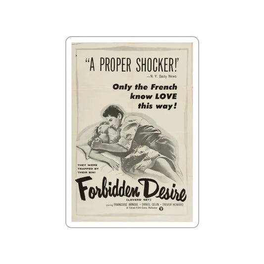 FORBIDDEN DESIRE 1955 Movie Poster STICKER Vinyl Die-Cut Decal 2 Inch - The Sticker Space