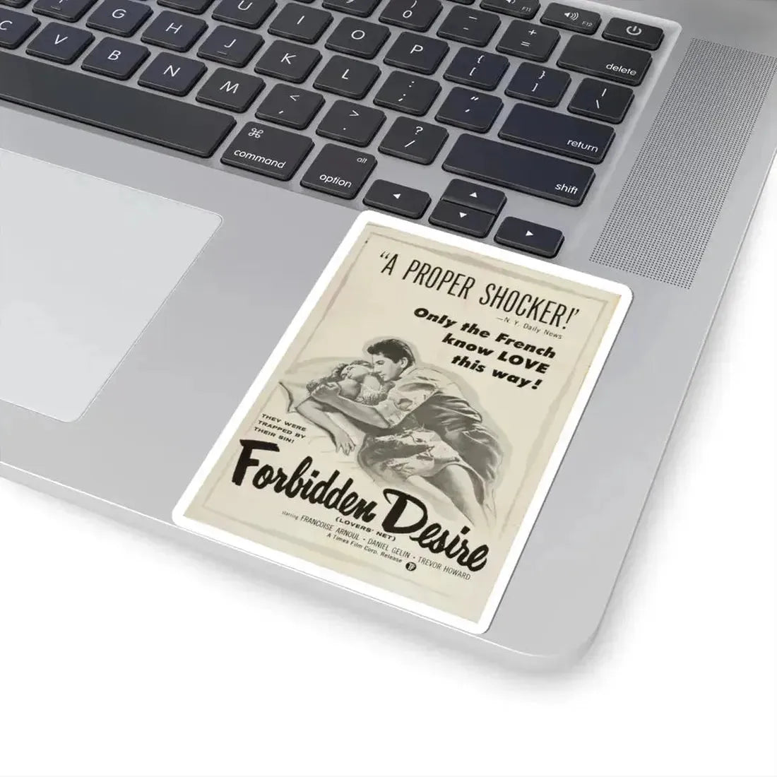FORBIDDEN DESIRE 1955 Movie Poster - STICKER Vinyl Kiss-Cut Decal - The Sticker Space