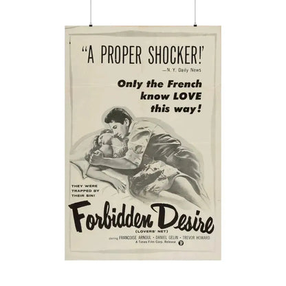 FORBIDDEN DESIRE 1955 - Paper Movie Poster 36" x 54" Matte - The Sticker Space