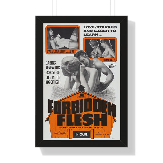 FORBIDDEN FLESH 1968 - Framed Movie Poster-16″ x 24″-The Sticker Space