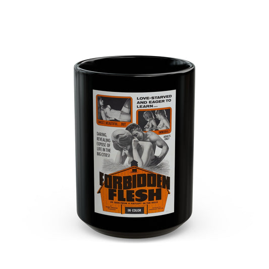 FORBIDDEN FLESH 1968 Movie Poster - Black Coffee Mug-15oz-The Sticker Space