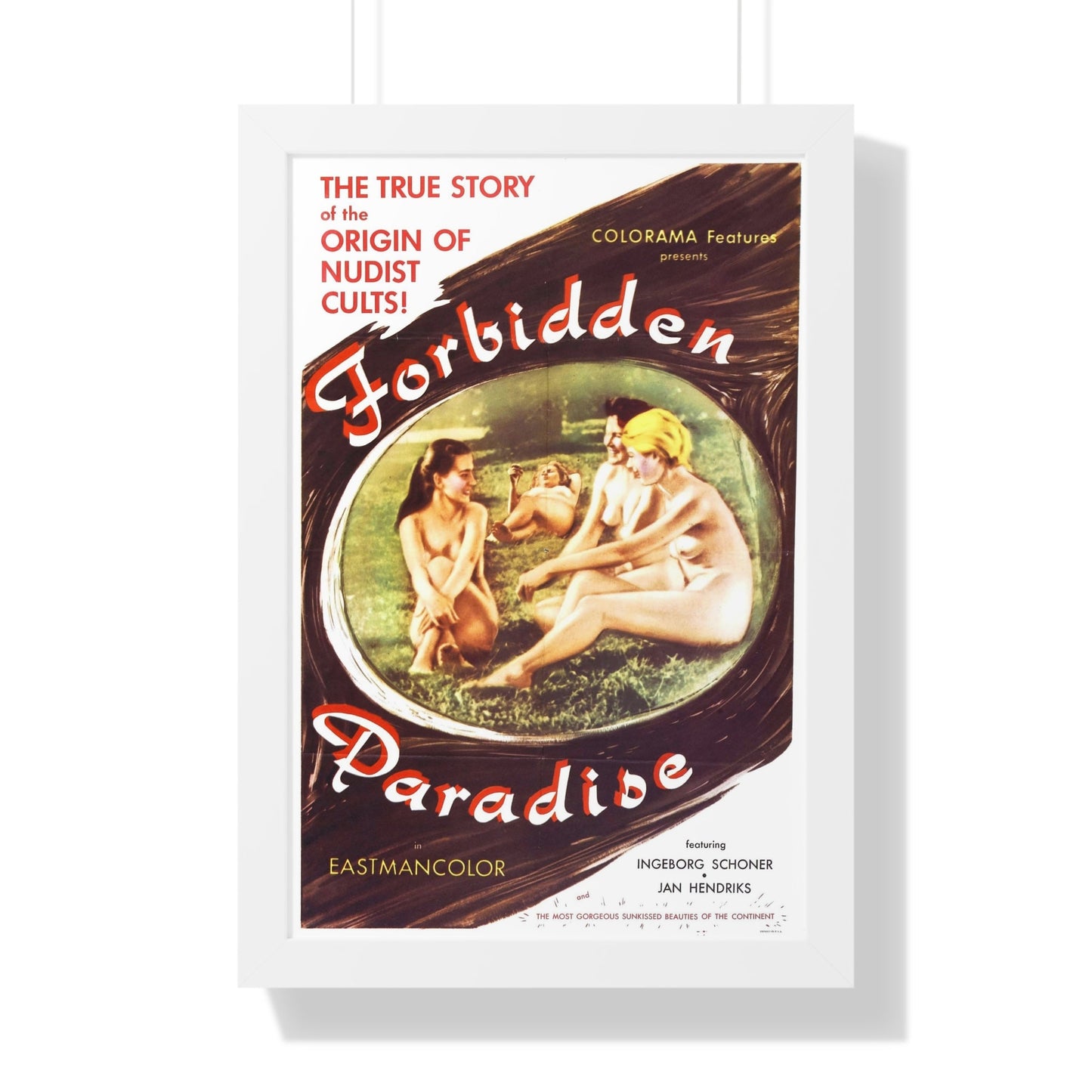 FORBIDDEN PARADISE 1958 - Framed Movie Poster-16″ x 24″-The Sticker Space