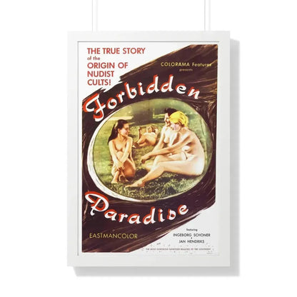 FORBIDDEN PARADISE 1958 - Framed Movie Poster 20" x 30" White - The Sticker Space