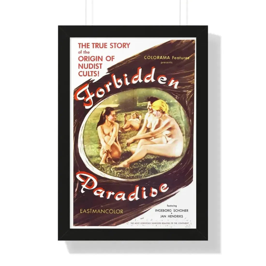 FORBIDDEN PARADISE 1958 - Framed Movie Poster - The Sticker Space
