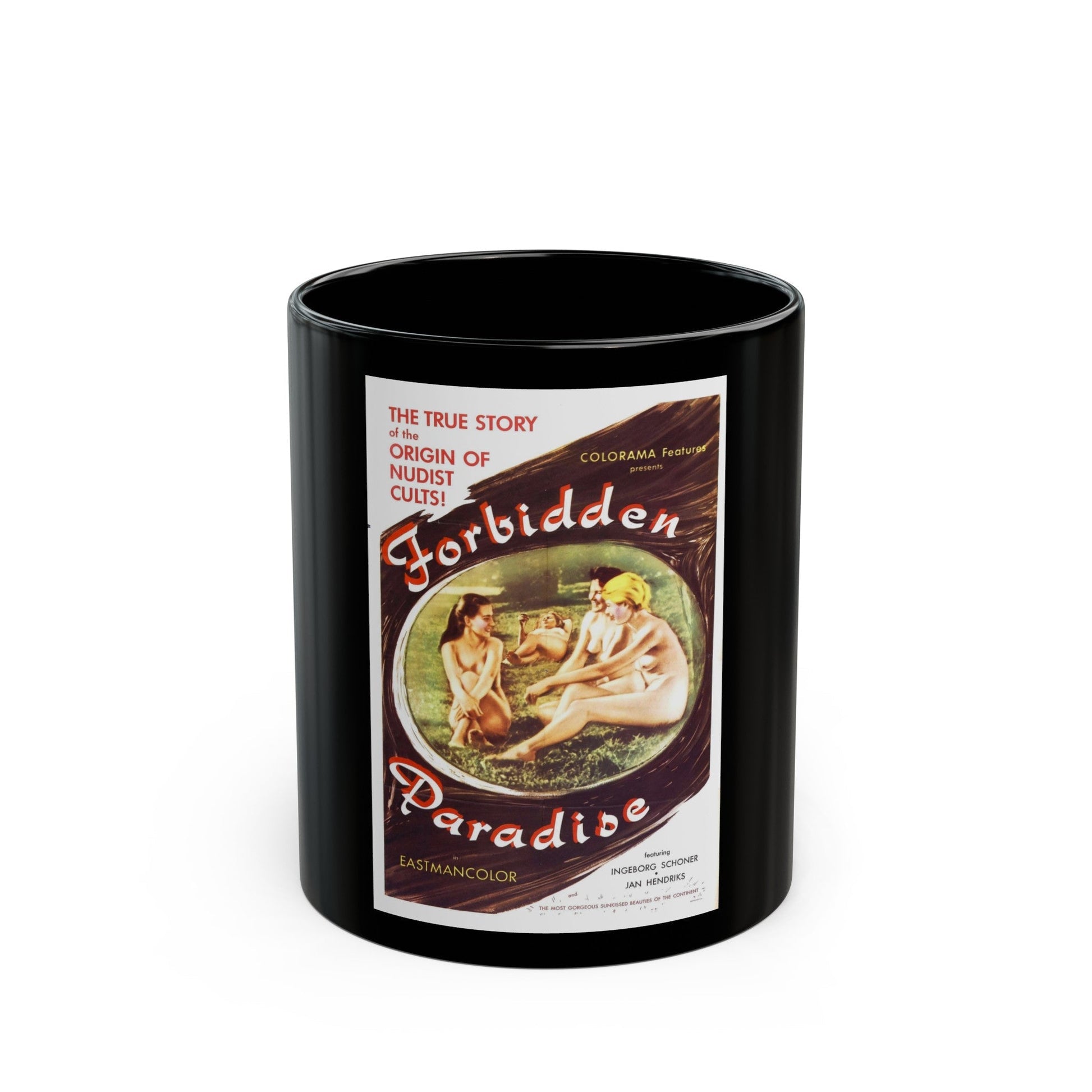 FORBIDDEN PARADISE 1958 Movie Poster - Black Coffee Mug-11oz-The Sticker Space