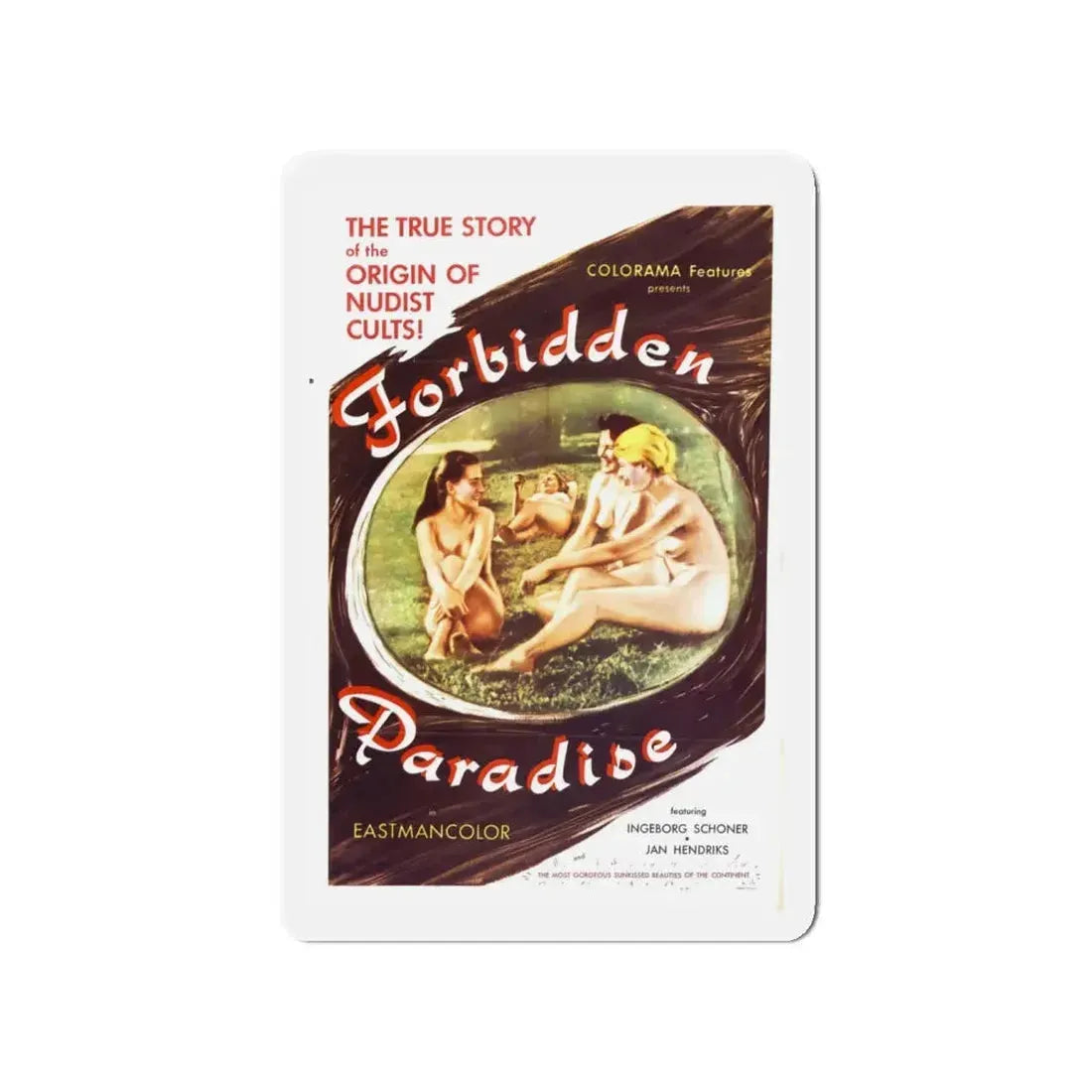 FORBIDDEN PARADISE 1958 Movie Poster - Refrigerator Magnet 4 Inch - The Sticker Space