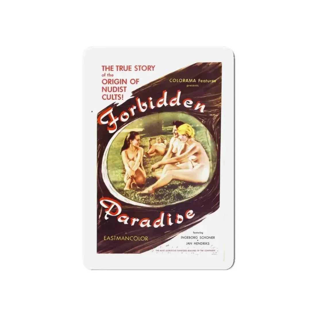 FORBIDDEN PARADISE 1958 Movie Poster - Refrigerator Magnet - The Sticker Space
