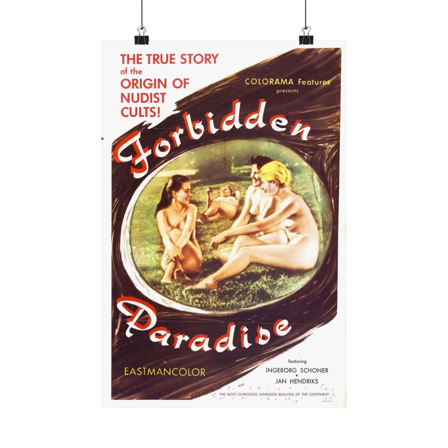 FORBIDDEN PARADISE 1958 - Paper Movie Poster-12″ x 18″-The Sticker Space