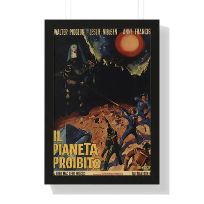 FORBIDDEN PLANET 1956 - Framed Movie Poster 16″ x 24″ Black - The Sticker Space