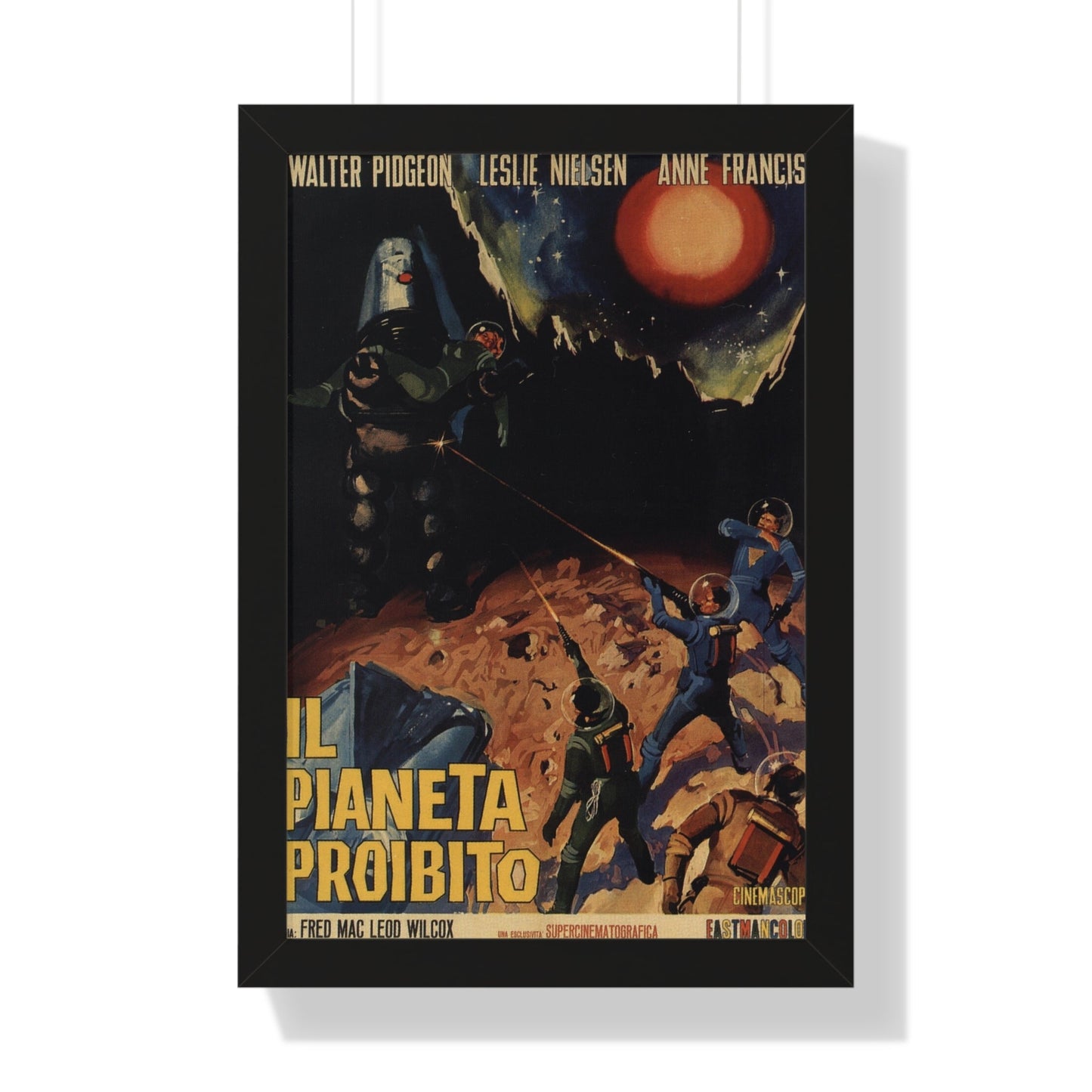 FORBIDDEN PLANET 1956 - Framed Movie Poster-16″ x 24″-The Sticker Space