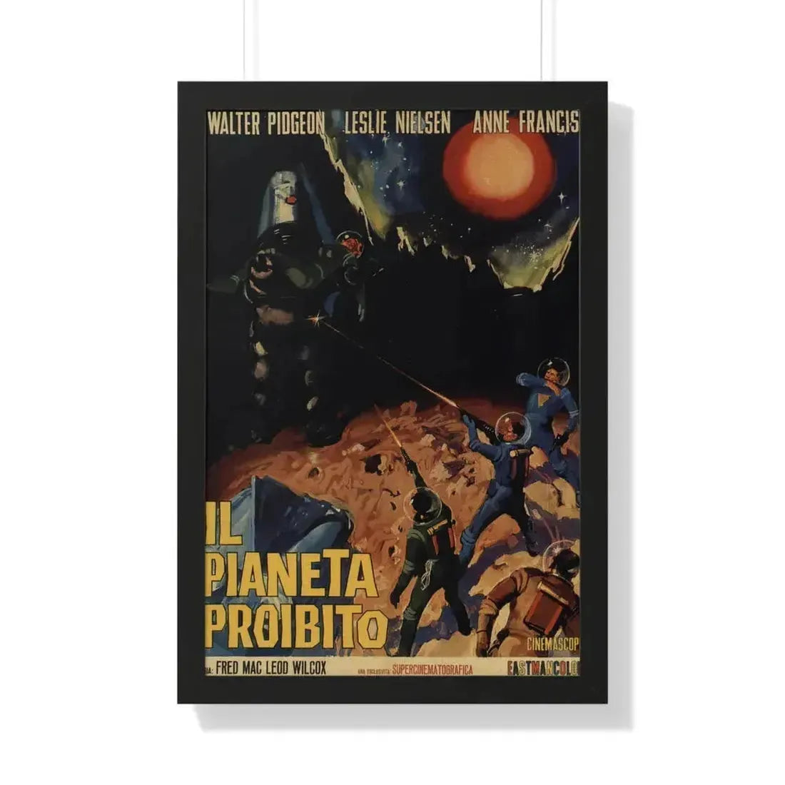 FORBIDDEN PLANET 1956 - Framed Movie Poster 20" x 30" Black - The Sticker Space