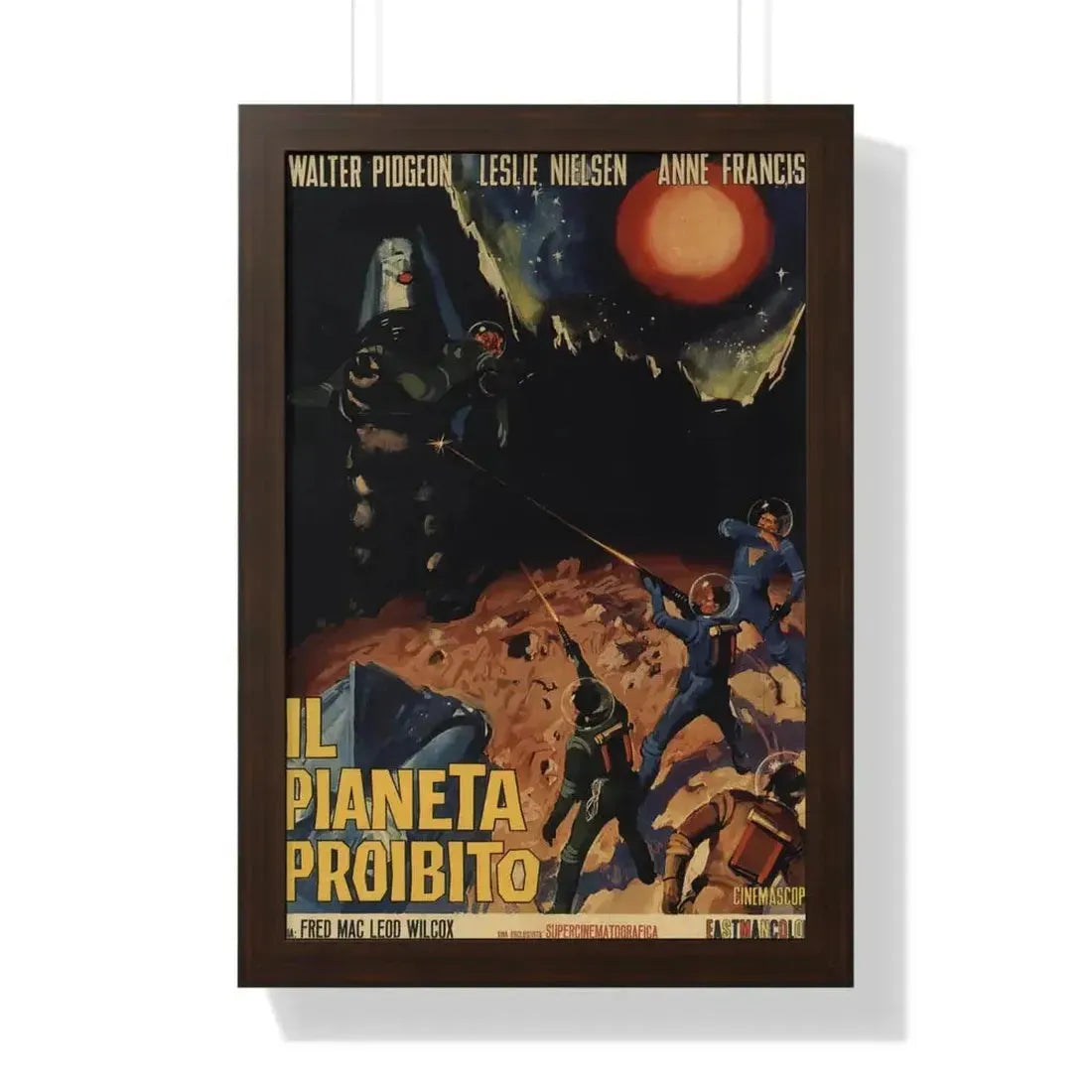 FORBIDDEN PLANET 1956 - Framed Movie Poster - The Sticker Space