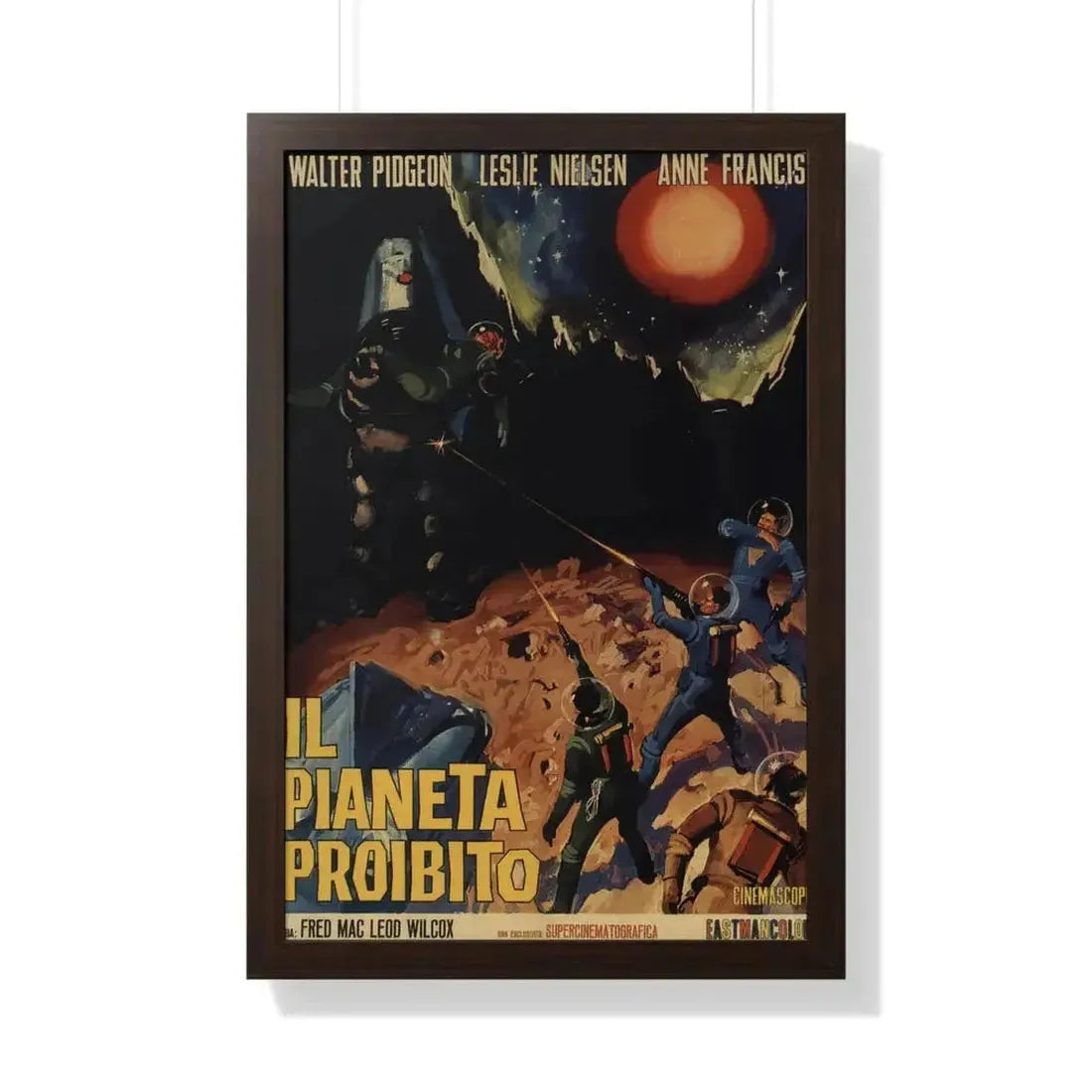 FORBIDDEN PLANET 1956 - Framed Movie Poster - The Sticker Space